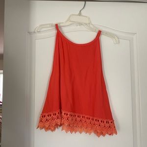 Sophie Rue coral flowy top size medium
